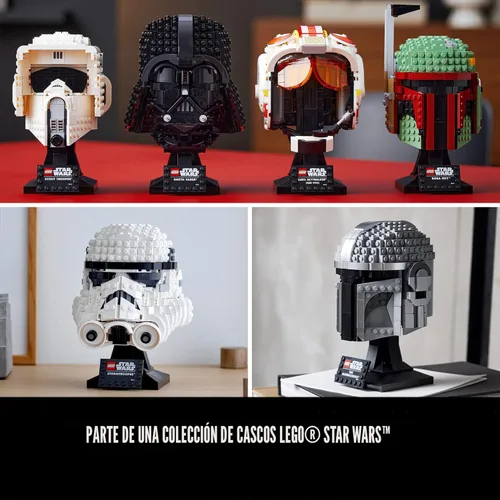 Miniatura 6 de LEGO Star Wars The Mandalorian Helmet 75328 Kit de modelo para construir, juego de decoración coleccionable para adultos, hombres, mujeres, mamá