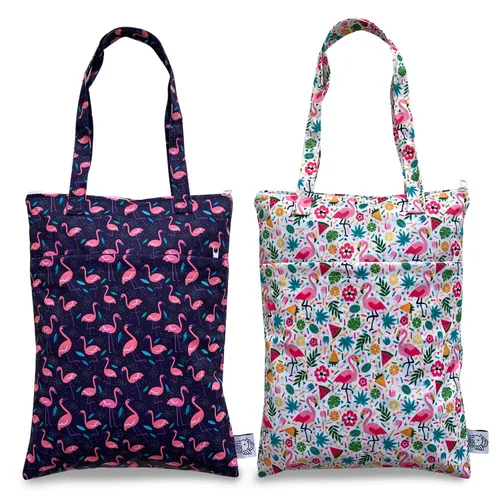 Miniatura 11 de 2 unids bolsa húmeda seca impermeable reutilizable ropa húmeda pañales bebé cochecito traje de baño viaje pequeño más grande electrónica artículos