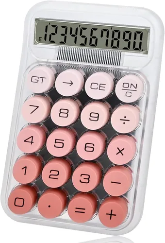 Miniatura 8 de Calculadora Linda, Calculadora de Interruptor Mecánico, Calculadoras de Escritorio 10 Dígitos, Calculadoras de Escritorio con Botones Grandes