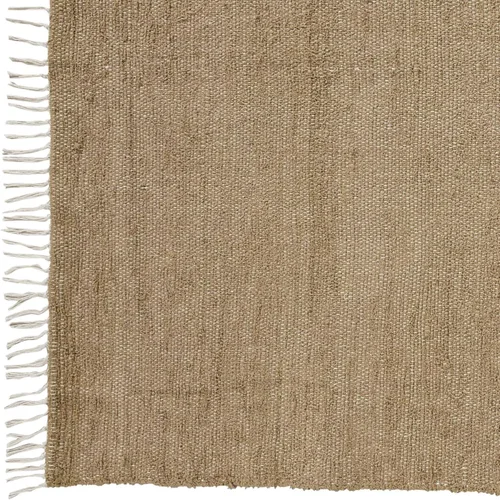 Miniatura 6 de VHC Brands Alfombra Chindi natural de arpillera, bronceado, 20x30