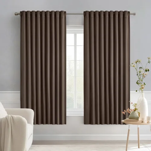 Miniatura 94 de MIULEE Cortinas opacas con pestaña trasera de 63 pulgadas de largo, juego de 2 paneles para sala de estar, dormitorio, privacidad, bolsillo