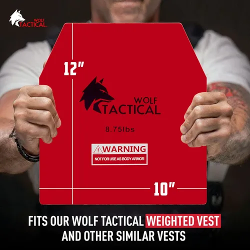 Miniatura 3 de WOLF TACTICAL - Placas de peso para chaleco, pares de 5.75, 8.75, 14.5, 19.75 libras, para WODs, entrenamiento de fuerza, correr, entrenamientos