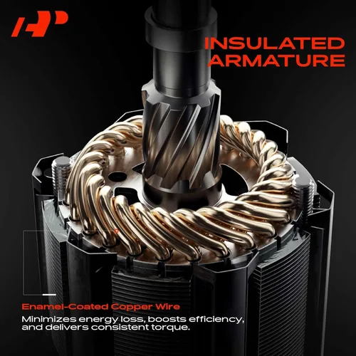Miniatura 4 de A-Premium Motor de arranque compatible con Chevy Impala, Monte Carlo, Camaro y Buick Lacrosse, Regal, Lesabre y Pontiac Grand Prix, V6 3.8L, 12V