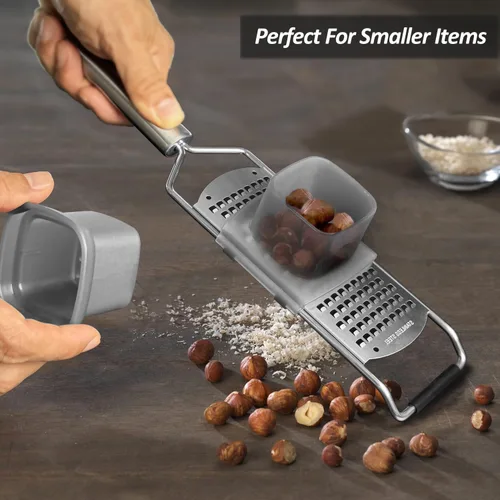 Miniatura 3 de Vovoly Juego de 4 Piezas Rallador Zester Pro Set, Rallador de Queso con Cuchilla de Acero Inoxidable Súper Afilada, Fino/Grueso/Extra