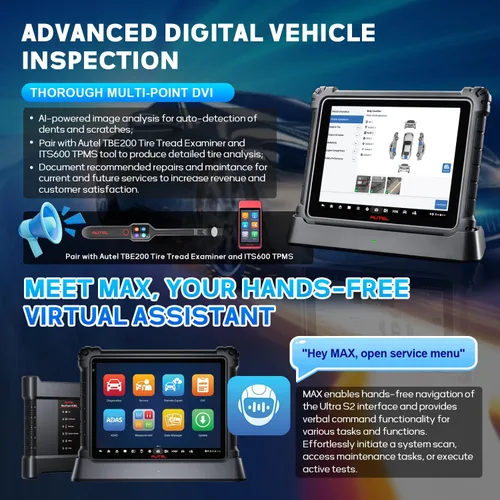 Miniatura 8 de Autel Escáner MaxiSys Ultra S2, diagnóstico de escaneo inteligente superior 2026 con IA, VCMI2 6 en 1, hasta MSUltra MS919, Topología 3.0, DVI