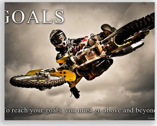 Miniatura 11 de Inspirational Wall Art Co. - I Was Born To Ride - Regalo de carreras de motocross ATV Freestyle para niños, citas de motivación, carteles impresos