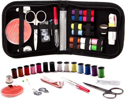 Miniatura 6 de Kit de costura Embroidex - para el hogar, viajes y emergencias - Accesorios de calidad, tijeras e hilo - Gran regalo