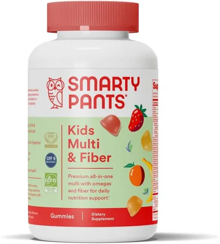 Miniatura 14 de SmartyPants Gomitas multivitamínicas para niños y suplemento de fibra: vitamina D3, C, vitamina B12, B6, A, zinc, biotina, inositol, gomitas