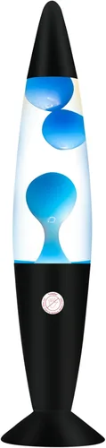 Vanful Lámpara de Movimiento Líquido de Magma Azul de 16 Pulgadas con Base Negra, Lámparas de Purpurina para Adultos y Niños Alimentada por Cable,