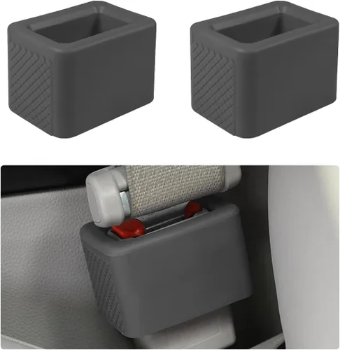 Miniatura 11 de Augeny 2 unidades de soporte para hebilla de cinturón de seguridad, refuerzo de hebilla de cinturón de seguridad trasera de silicona para automóvil