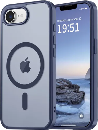 Miniatura 133 de vnnink para iPhone 12 y iPhone 12 Pro, funda de teléfono celular translúcida con protección contra caídas de grado militar, mate magnética