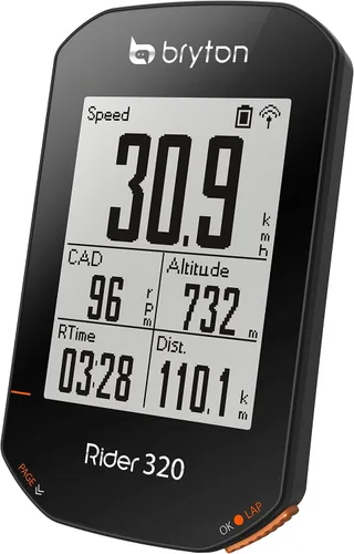 Miniatura 4 de Bryton Rider 320E - Computadora de ciclo GPS, color negro