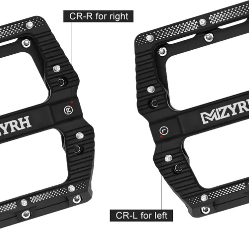 Miniatura 6 de MZYRH Pedales de bicicleta de carretera/montaña Pedales MTB Pedales planos de bicicleta 3 rodamientos 9/16 "aleación de aluminio Pedales