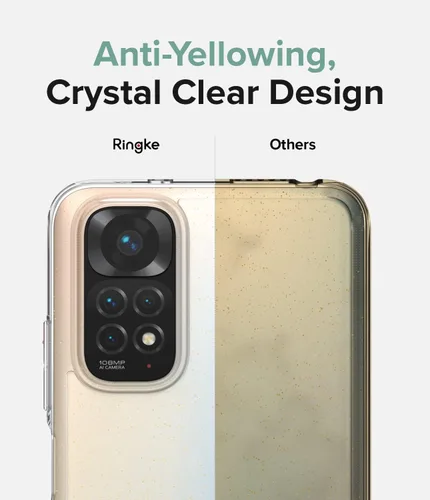 Miniatura 8 de Ringke Fusion - Funda compatible con Redmi Note 11/11S 4G (6.43 pulgadas), parte trasera dura transparente a prueba de golpes, funda protectora