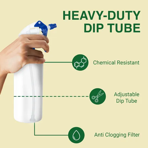 Miniatura 4 de Heluva Green Reemplazo de boquilla de botella de aerosol, solo tapas de botella - Disparadores de boquilla de rociador para soluciones de limpieza