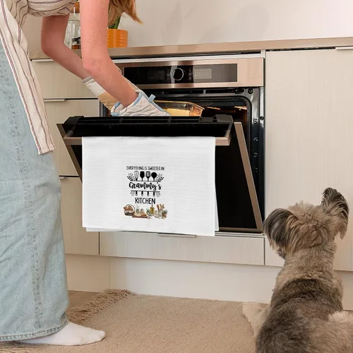 Miniatura 4 de Toallas de cocina con regalos de Grammy de nietos, regalos para abuela, abuela, toalla de mano decorativa, toalla de cocina, toalla de té