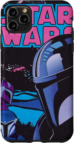Miniatura 13 de Carcasa de cómic retro para iPhone 16 Star Wars The Mandalorian Bounty Hunters