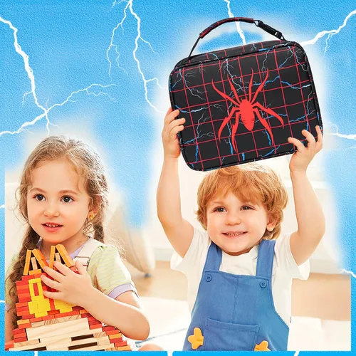 Miniatura 5 de Lonchera con aislamiento térmico para niños de 3, 4, 5, 6, 7, 8, 9, 10, 11, 12, para el regreso a la escuela, reutilizable, congelable, pequeña