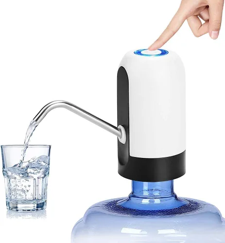 Miniatura 7 de Bomba inteligente de botella de agua de 4 modos - Flujo rápido de 3 l/min, recargable por USB de 1200 mAh, volumen preestablecido y control