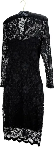 Miniatura 6 de HANGERWORLD 5 perchas acolchadas de satén clásico negro de 17 pulgadas para vestido de novia antideslizantes con gancho dorado