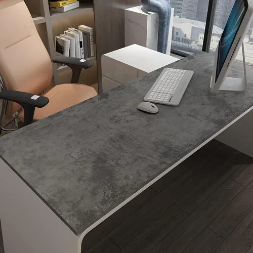 Miniatura 8 de 3yecao Papel tapiz de hormigón extra grueso de 31"×157" azul claro gris negro despegable y adhesivo efecto 3D papel de contacto de hormigón Azul