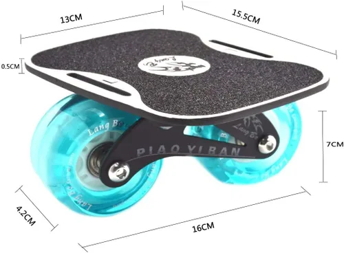 Miniatura 4 de Patines de deriva Split Skateboard portátil Patín de ruedas Freelinedrift Patín de alto rebote al aire libre deslizante adolescente adultos regalo