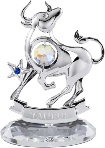 Miniatura 28 de CRYSTOCRAFT Regalo de sagitario, adorno de constelación con cristal austriaco, adorno de cristal de signo del zodiaco, colección de decoración