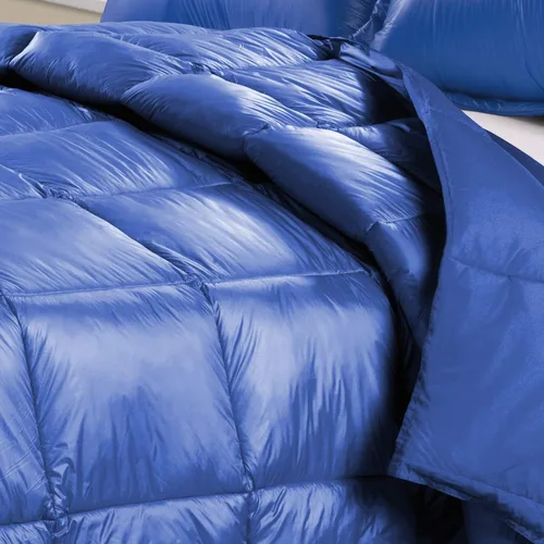 Miniatura 2 de PUFF UltrPUFF - Edredón de plumón alto para interiores y exteriores, resistente al agua, con funda de nailon extra fuerte, individual, color azul