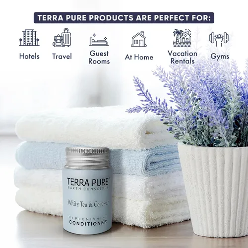 Miniatura 2 de Acondicionador de hotel tamaño de viaje, 100 botellas de 1 oz, amenidades de huéspedes para hoteles, alquileres de vacaciones y alquileres a corto