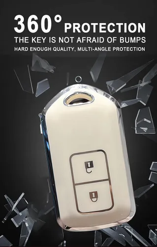 Miniatura 4 de ontto Funda para llavero de 3 botones para Toyota Camry Corolla Vios Reiz Highlander Crown Prado Yaris Remote Protección para llave de coche