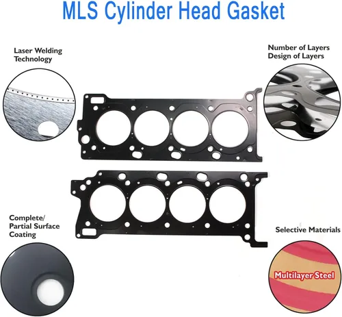 Miniatura 7 de AUCERAMIC MLS Juego de juntas de culata para 2007-2019 Toyota Tundra Sequoia Land Cruiser 2010-2017 Lexus GX460 2008-2018 Lexus LX570 4.6L 5.7L V8