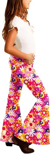 Miniatura 4 de Deerose Pantalones de cintura alta con estampado floral para niñas de 5 a 14 años