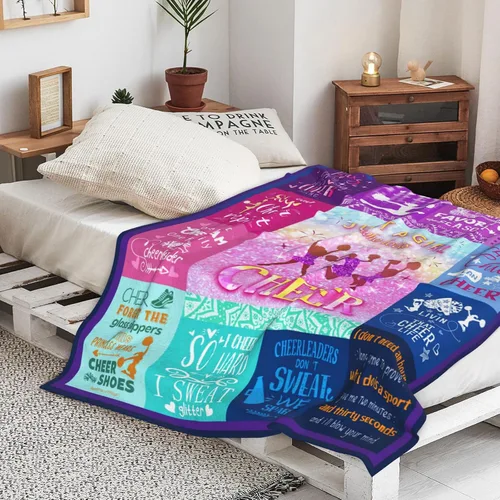 Miniatura 6 de Regalos de animadora para niñas, manta de animadora de franela ultra suave, regalos de porrismo, manta decorativa, ideas de regalo de cumpleaños