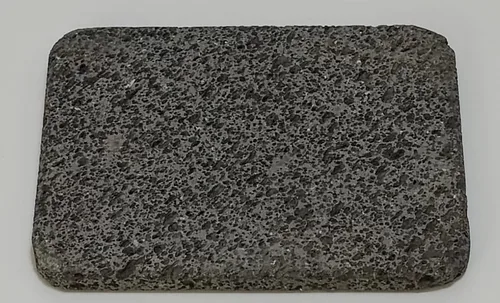 Miniatura 4 de Baldosa de piedra volcánica para cocinar, superficie plana sin ranura, esquinas redondeadas, 6 "x 8", piedra volcánica para cocinar pizza, carne