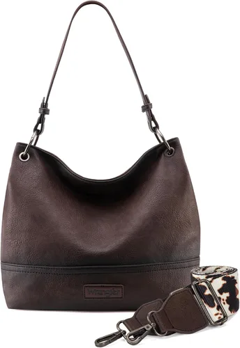 Miniatura 49 de Wrangler Hobo - Bolsas para mujer de cuero vegano con asa superior, bolsos de hombro y bolsos