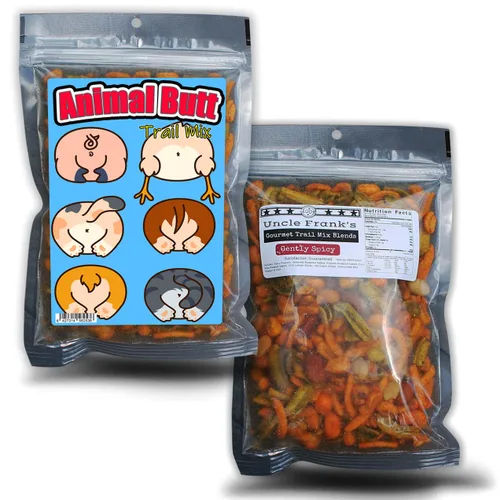Miniatura 4 de Animal Butt Trail Mix - Divertida mezcla de aperitivos para niños y adultos - Ideas de regalo para amantes de los animales - Pollo para perros