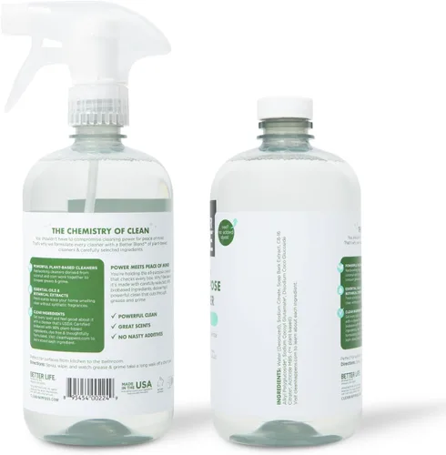 Miniatura 8 de Better Life Limpiador multiusos, espray multiusos de limpieza para el hogar y la cocina a base de plantas, para vidrio, encimeras