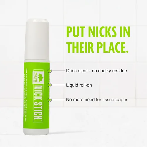 Miniatura 2 de Pacific Shaving Company Nick Stick - A Shave Essential - Pone Nicks en su lugar - Aplicador líquido roll-on, se seca transparente, con vitamina E
