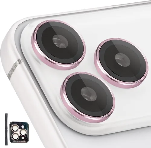 Miniatura 17 de Protector de Lente de Cámara para iPhone 17 Pro/17 Pro Max, Protector de Cámara de Vidrio Templado Individual con Bandeja de Instalación Compatible