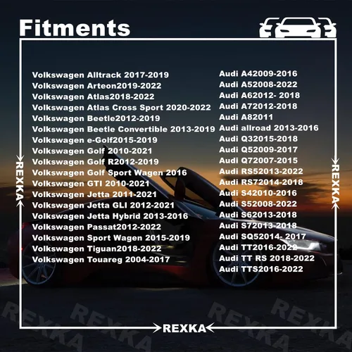 Miniatura 3 de Rexka 10 clips de retención para panel de moldura de puerta, 7L6-868-243, compatible con Audi Volkswagon Passat B7 A4 B8 Golf MK6 Golf 7 Touareg