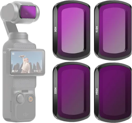 Miniatura 3 de Filtro de lente UV para DJI Osmo Pocket 3, protector de protección transparente, revestimiento resistente a los arañazos que protege la lente