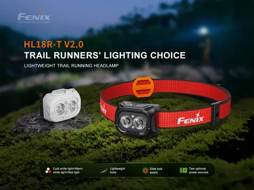 Miniatura 2 de Fenix HL18R-T V2 USB recargable 800 lúmenes LED para corrertrail running faro con cable de carga USB EdisonBright