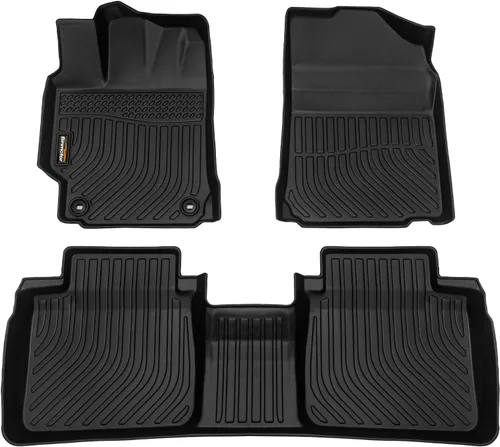 Miniatura 38 de Alfombrillas de TPE para Toyota Highlander 2014-2019 7 y 8 asientos, protección para todo tipo de clima, forros de piso de automóvil resistentes