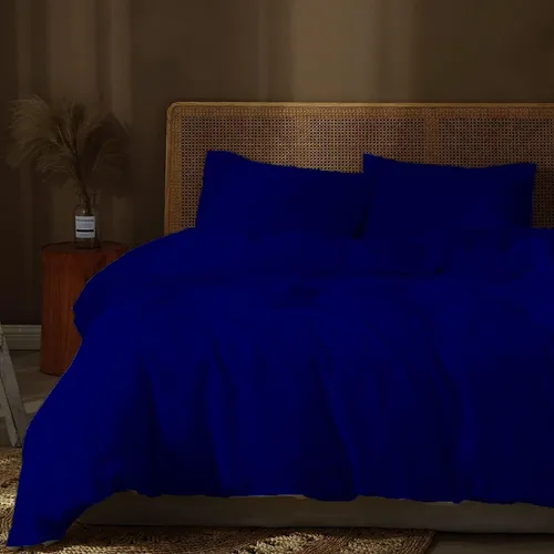 Miniatura 11 de Juego de funda de edredón de 3 piezas con 2 fundas de almohada, 100% algodón, funda de edredón extra larga para cama de tamaño individual/individual