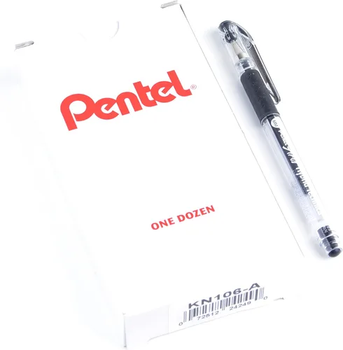 Miniatura 8 de Pentel Arts Hybrid Technica - Bolígrafo de 0.012 in, punta ultrafina, tinta negra, paquete de 1 unidad (KN103BPA)