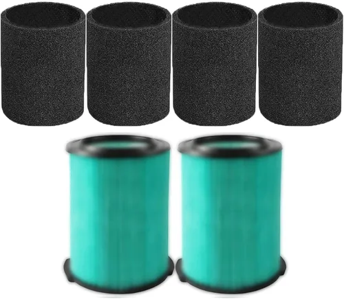 Miniatura 8 de Paquete de 2 filtros VF5000 para aspiradoras húmedas y secas Ridgid de 5-20 galones, paquete de 2 bolsas VF3502 compatibles con aspiradoras húmedas