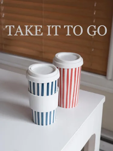 Miniatura 8 de Millie - Taza de viaje de cerámica con tapa, taza de café reutilizable de 12 onzas, esta taza de café de viaje de cerámica hecha a mano es apta