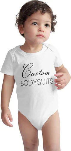 Miniatura 2 de Xiovio Customize Body personalizado para bebé, camisas personalizadas para niños, agrega tu imagen de foto de texto, Blanco