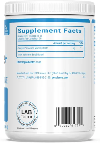Miniatura 6 de PEScience TruCreatine+ Polvo de Monohidrato de Creatina Plus Epicatequina, Creatina Micronizada Creapure para Mujeres y Hombres, Apoya