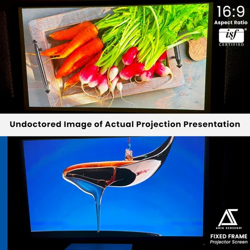 Miniatura 6 de Akia Screens Pantalla de proyector de marco fijo de 100 pulgadas, proyector Ultra HD 16:9, 8K/4K y listo para 3D, pantalla de proyección